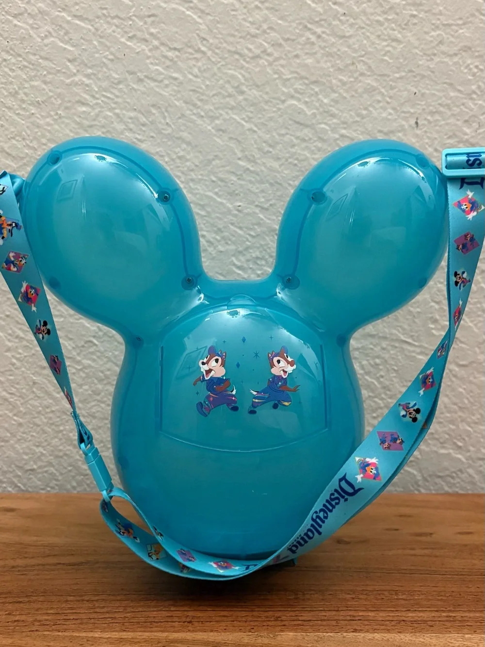 Disney Blue Mickey Head Snack Bucket with 70th Characters